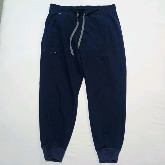 Figs Pants - Figs Zamora Navy Blue Jogger Technical Scrub Pants L